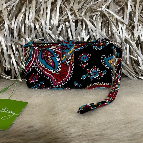 New VERA BRADLEY Parisian Paisley 2016Smart Phone Wristlet Wallet Lippies - Picture 11 of 17